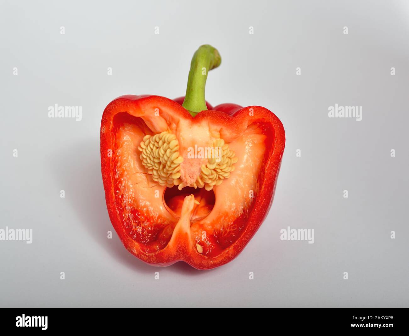 Apple and Lemons with a Pepper thrown in Stock Photo