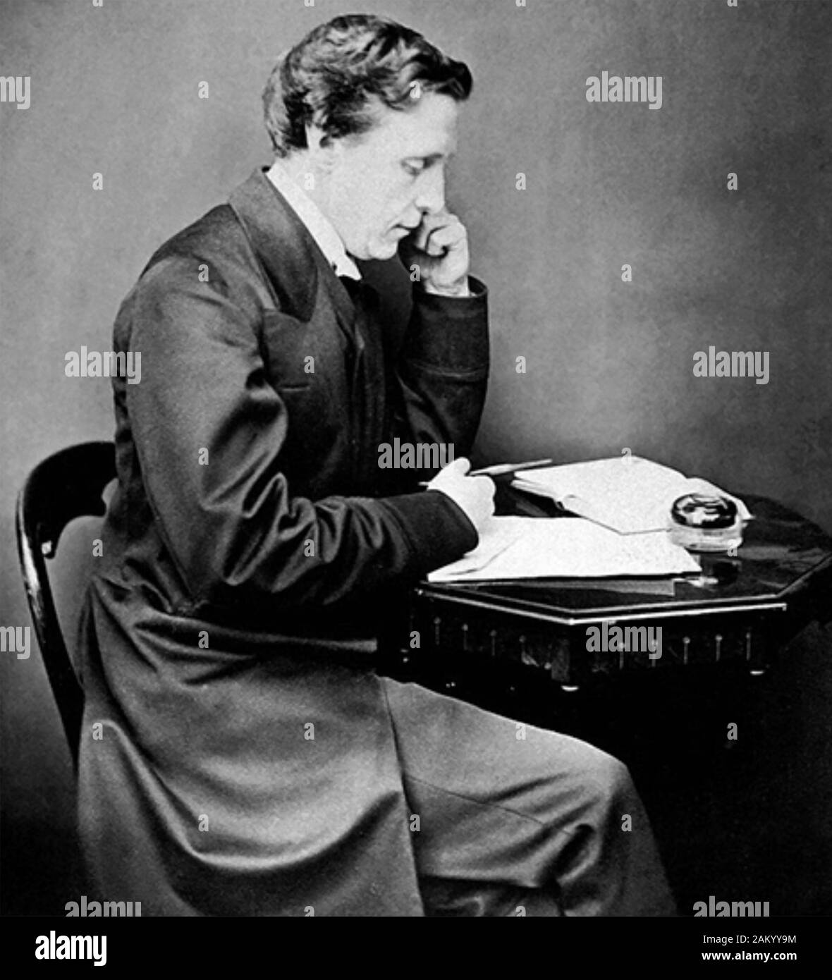 LEWIS CARROLL - Charles Dodgson (1832-1898) English novelist, mathematician and photographer Stock Photo