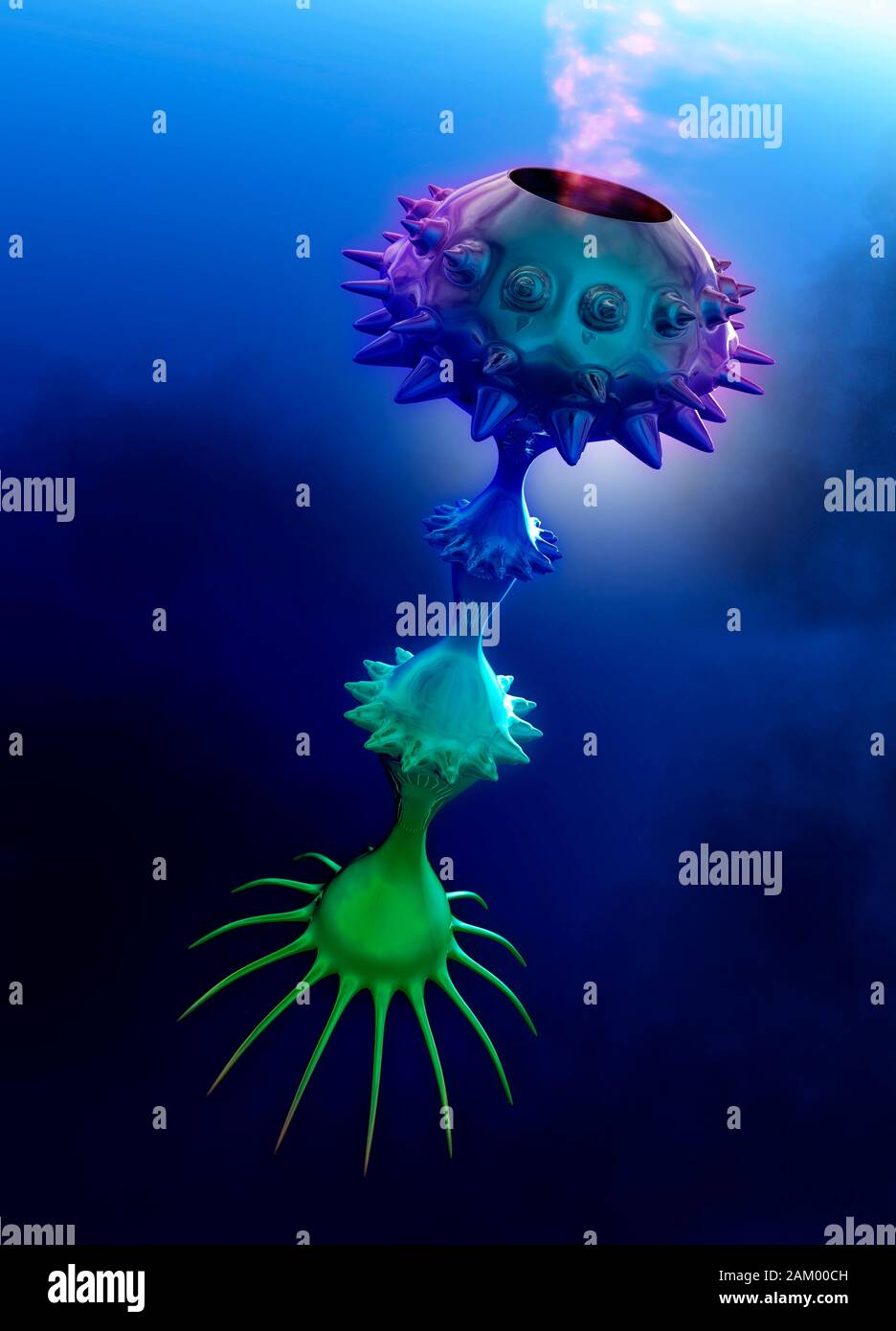 Alien lifeform, illustration Stock Photo - Alamy