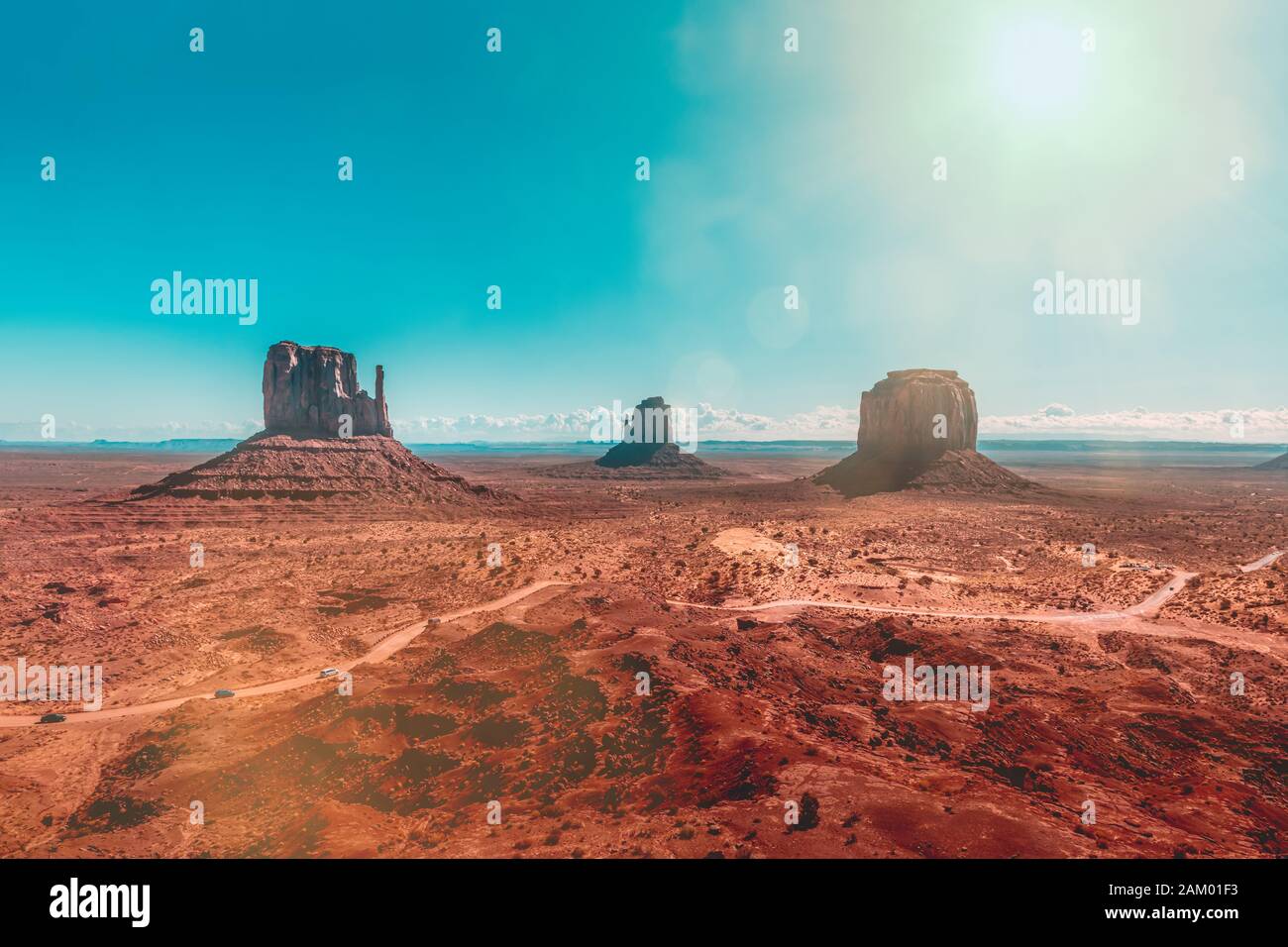 The legendary monuments of Monument Valley Stock Photo Alamy