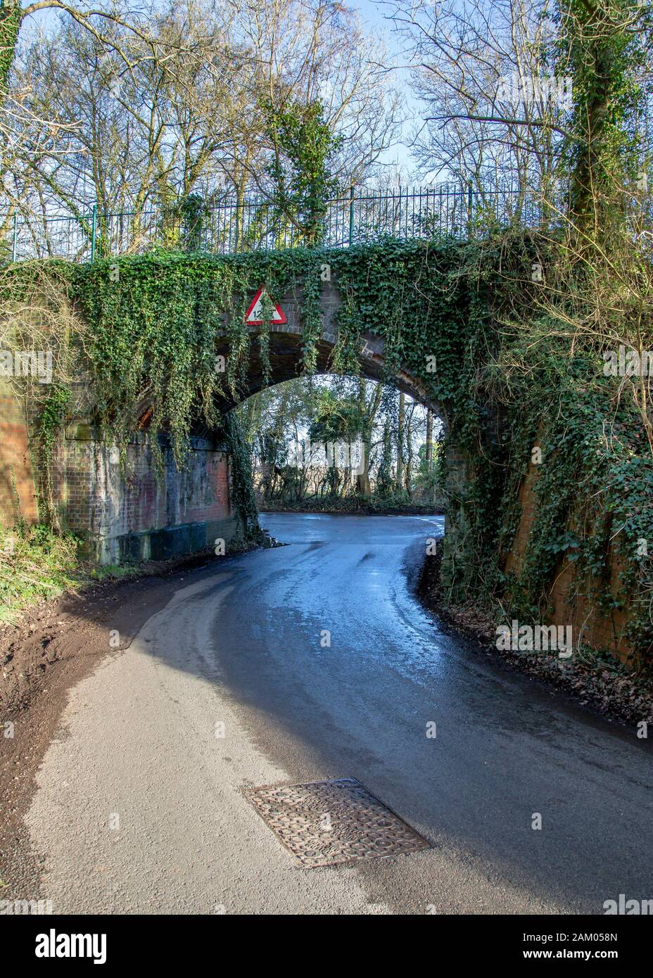 Old Railway Bridge, Green Lane, Studley is in the local news Stock