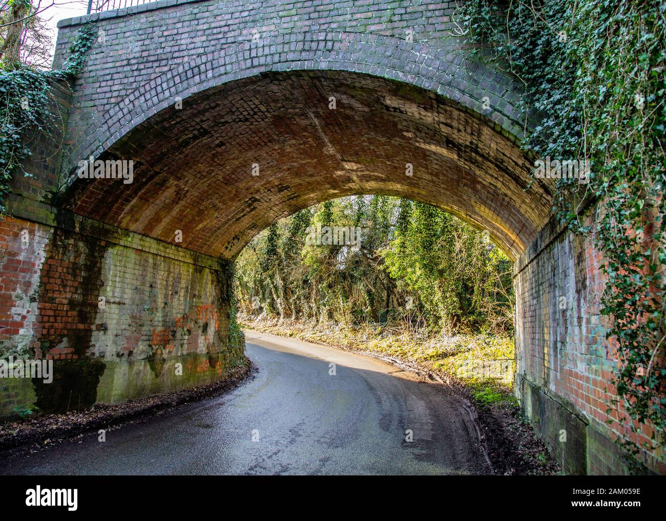 Old Railway Bridge, Green Lane, Studley is in the local news Stock