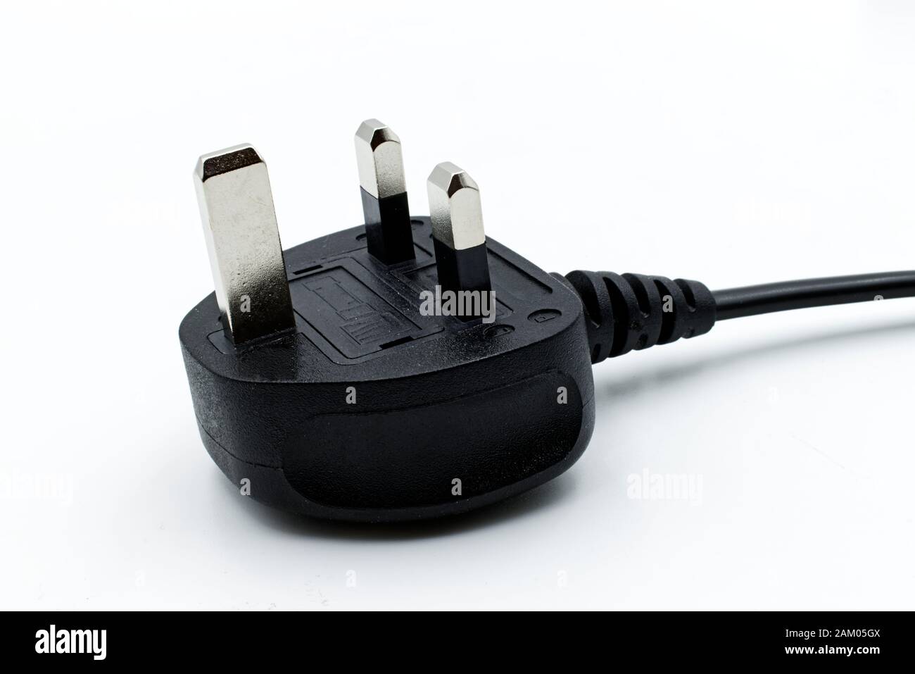 English electric plug isolated on white background Stock Photo Alamy
