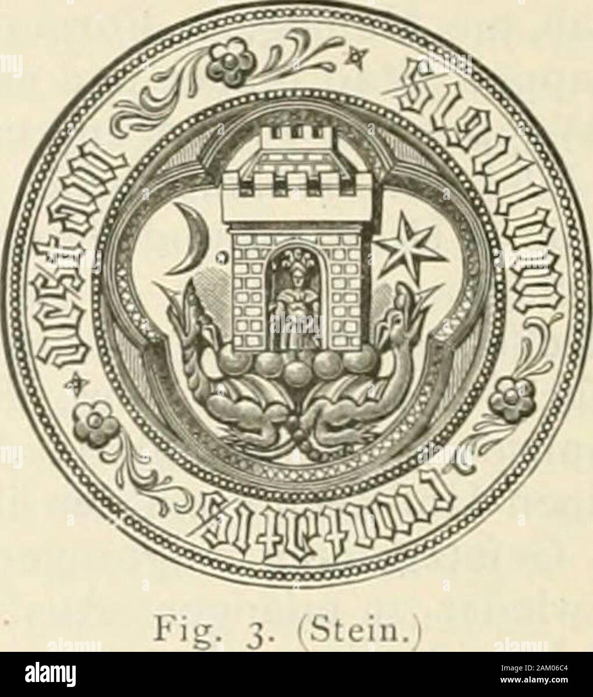 Mittheilungen der K.KCentral-Commission zur Erforschung und Erhaltung der Kunst- und Historischen Denkmale . r jetzigen Verwaltung(14. Juni 1884) zwar nicht geordnet, aber gut verwahrt.Es enthält nach Mittheilung des Bürgermeiflers keineandere Pergament-Urkunde als die Beflätigung desHerzogs Wilhelm von Oeüerreich vom Jahre 1396,Wien am Freitag nach S. Bartolmes Tag, des „Zwölfpoten, dafs die Bürger von Stein nirgends „zu Rechtflehen feilen als vor ihrem Stadtrichter, welche Frei- heit ihnen fchon Herzog Leopold verliehen. Die A6lendes Bürgerfpitals gehen nur bis auf das Jahr 1632zurück. Die S Stock Photo