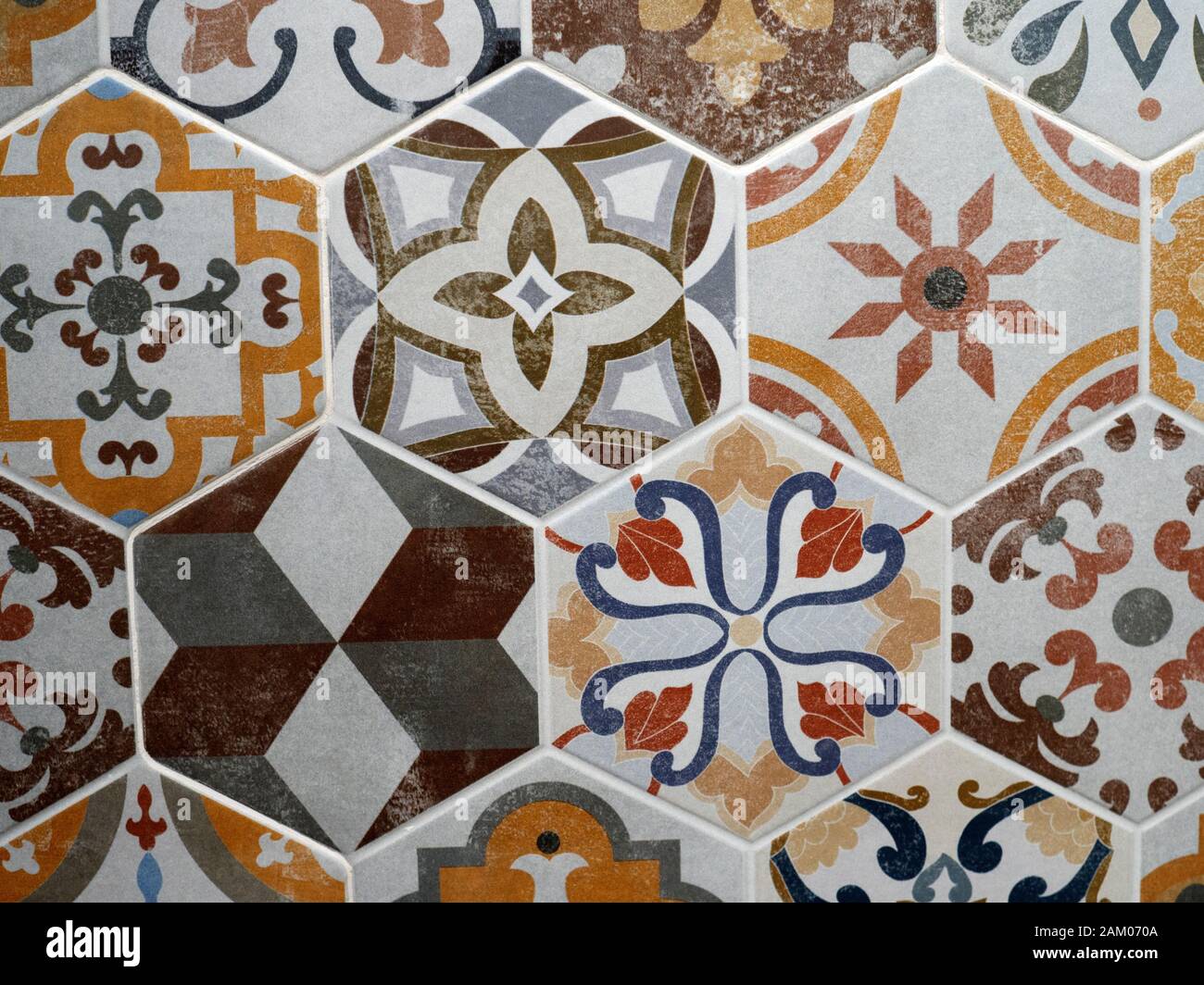 Traditional decorative spanish ceramic tiles Stock Photo Alamy