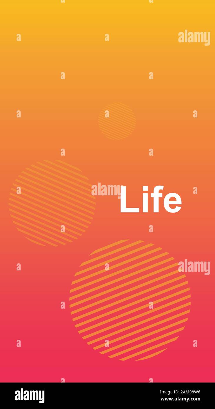 Life Social Media Story Duotone Template Gradient Orange