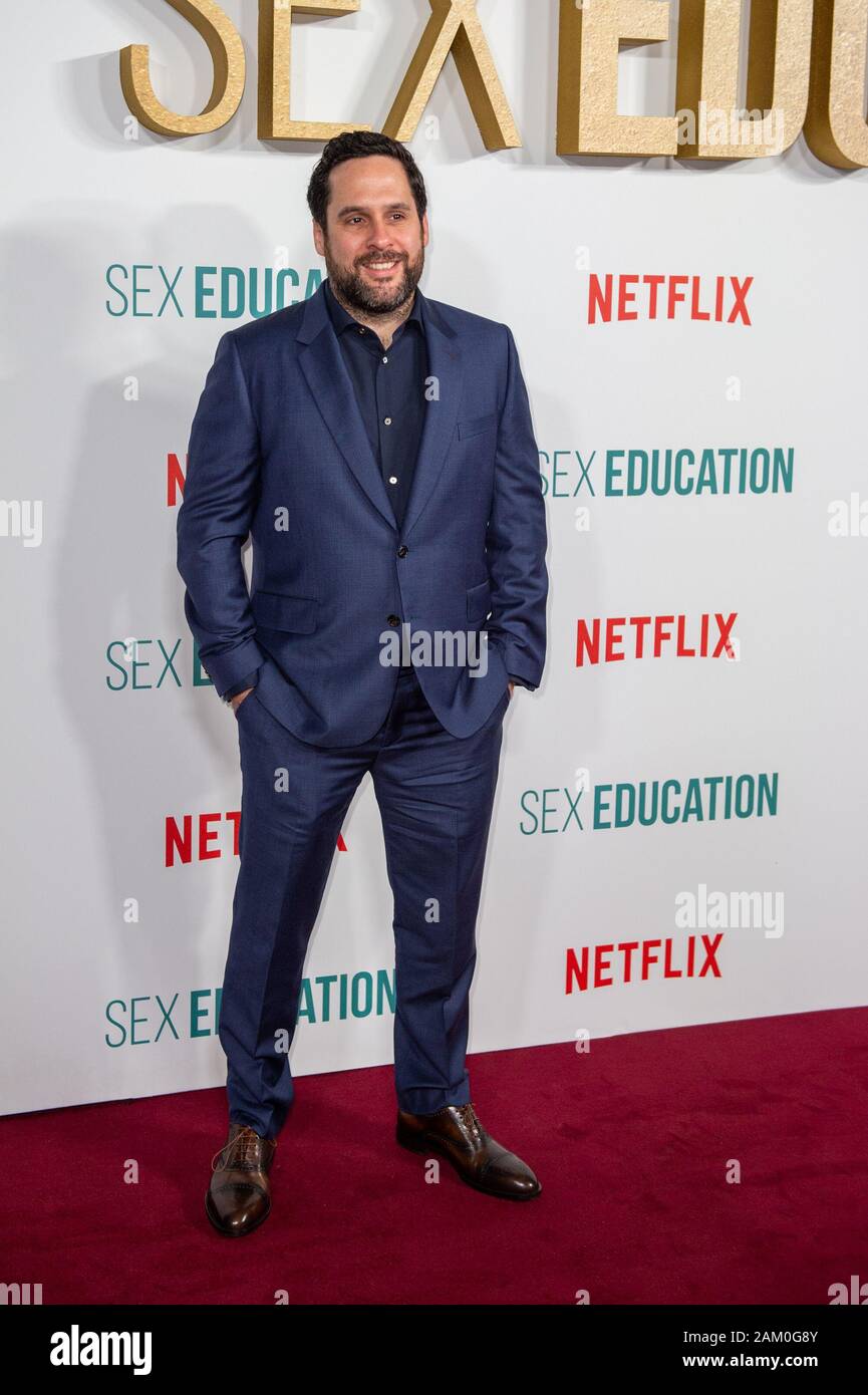 London, United Kingdom. 8 January 2020. Ben Taylor attends the Sex Education Series 2 Premiere held at the Genesis Cinema in Bethnal Green. Credit: Peter Manning/Alamy Live News Stock Photo