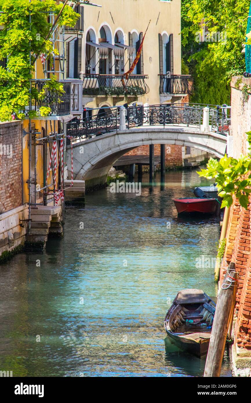 Quiet canal in venice hi-res stock photography and images - Alamy