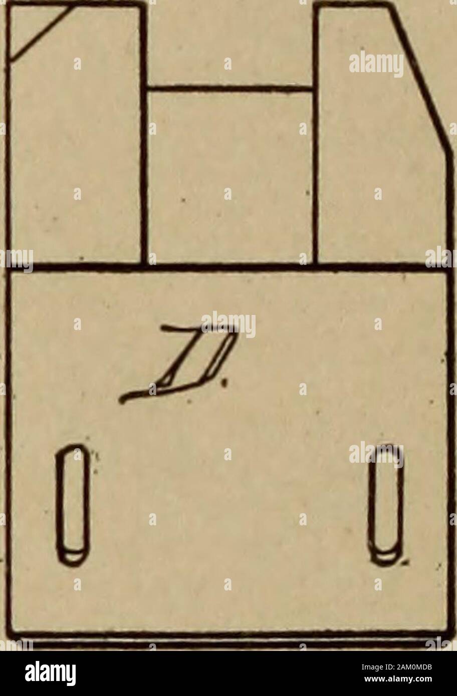 Handy man's workshop and laboratory . Fig* 31—Construction of frame The tail-stock, E, is J1/* inches wide, to suit the width of thelathe-bed. The guide, a, is 1 inch thick by jy2 inches long. It issecured to the stock with screws, allowance being made forenabling the stock to slide, as stated above. It is 4 incheswide, there being but one wedge. The full height, including thetongue, which is the same as that of the head-stock, is 13 inches.The location of the plates, g, referred to elsewhere, will dependupon the size of the bearings, /, shown in detail in Fig. 34. The tool rest and clamp F, G Stock Photo