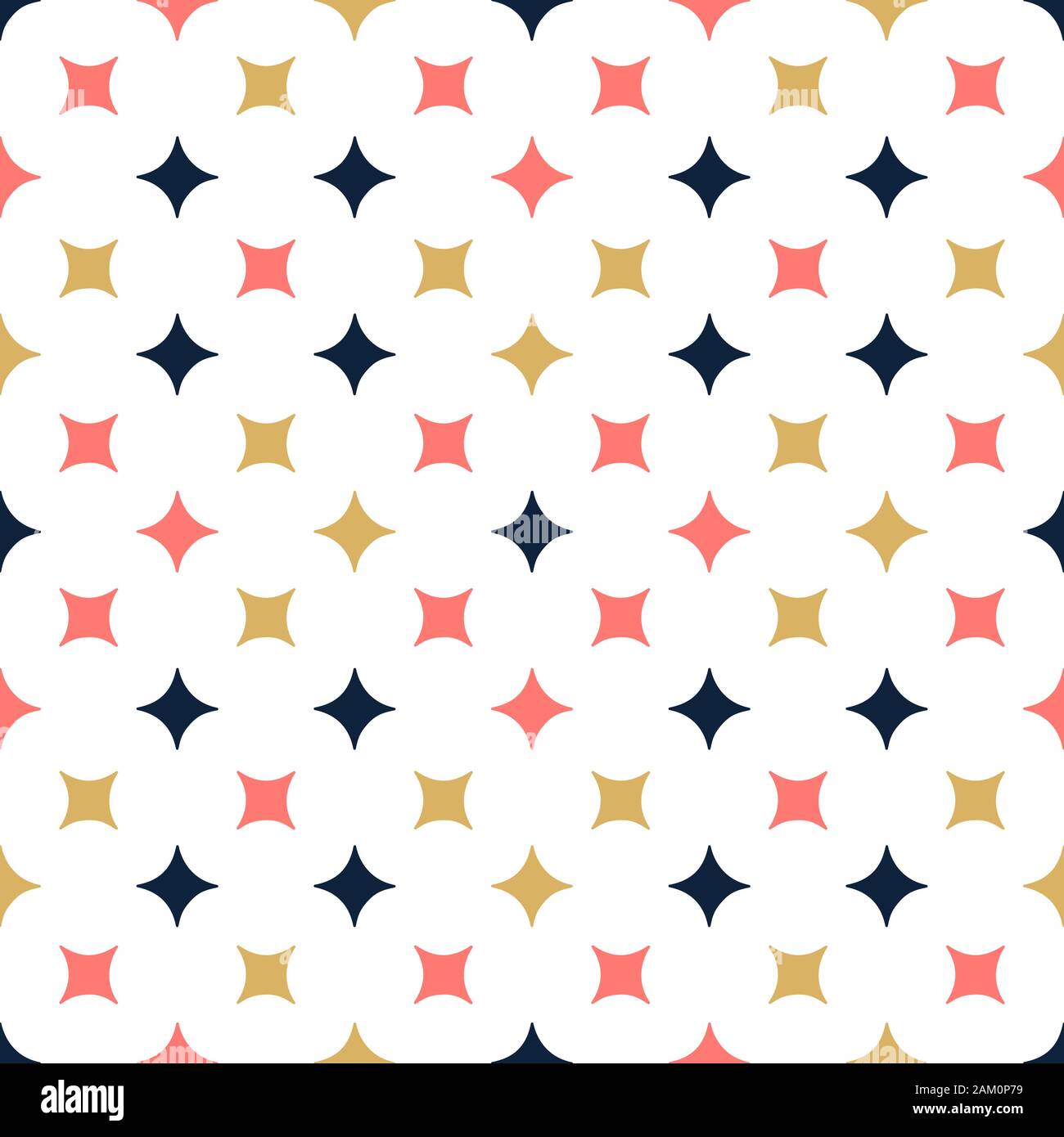Ornamental Vector seamless pattern with star. Modern stylish texture ...