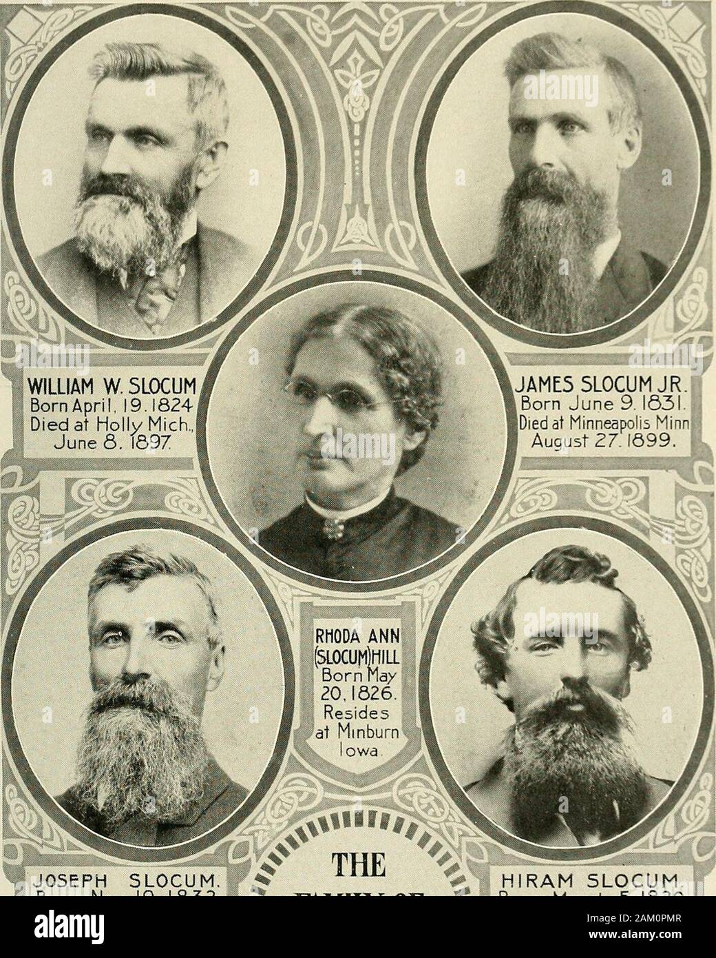 History of the Slocums, Slocumbs and Slocombs of America : genealogical and  biographical, embracing twelve generations of the first-named family from  A.D1637 to 1908, with their marriages and descendants in the female