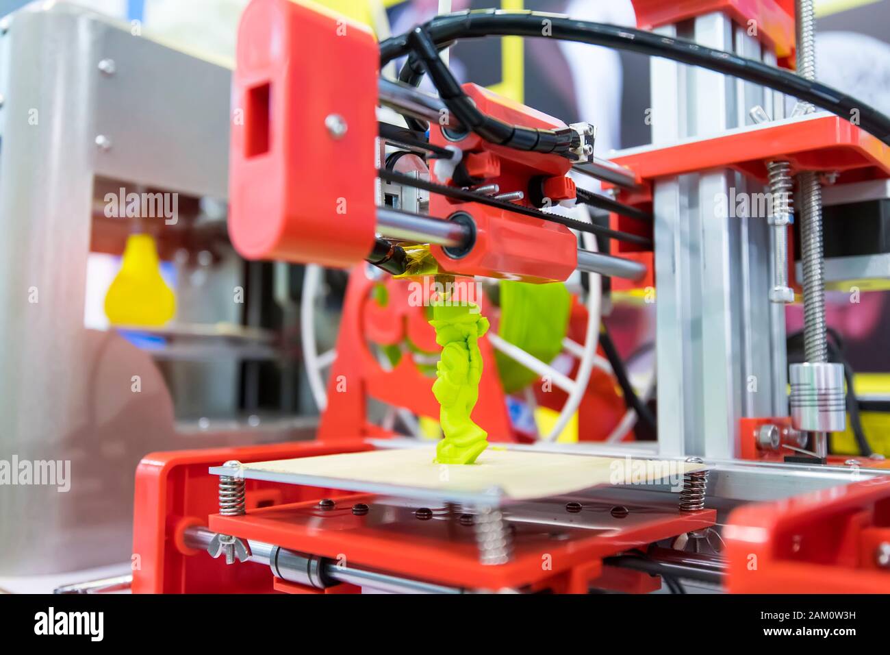 Three dimensional printing machine,3D printer. Stock Photo