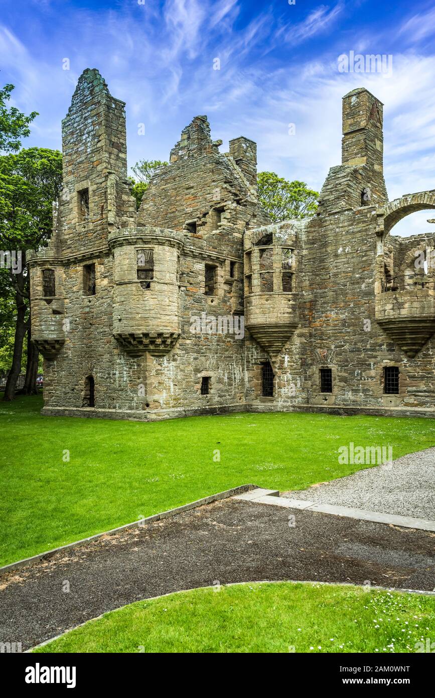 The Bishop's and Earl's Palace in Kirkwall, Orkney Isles, Scotland, United Kingdom, Europe. Stock Photo