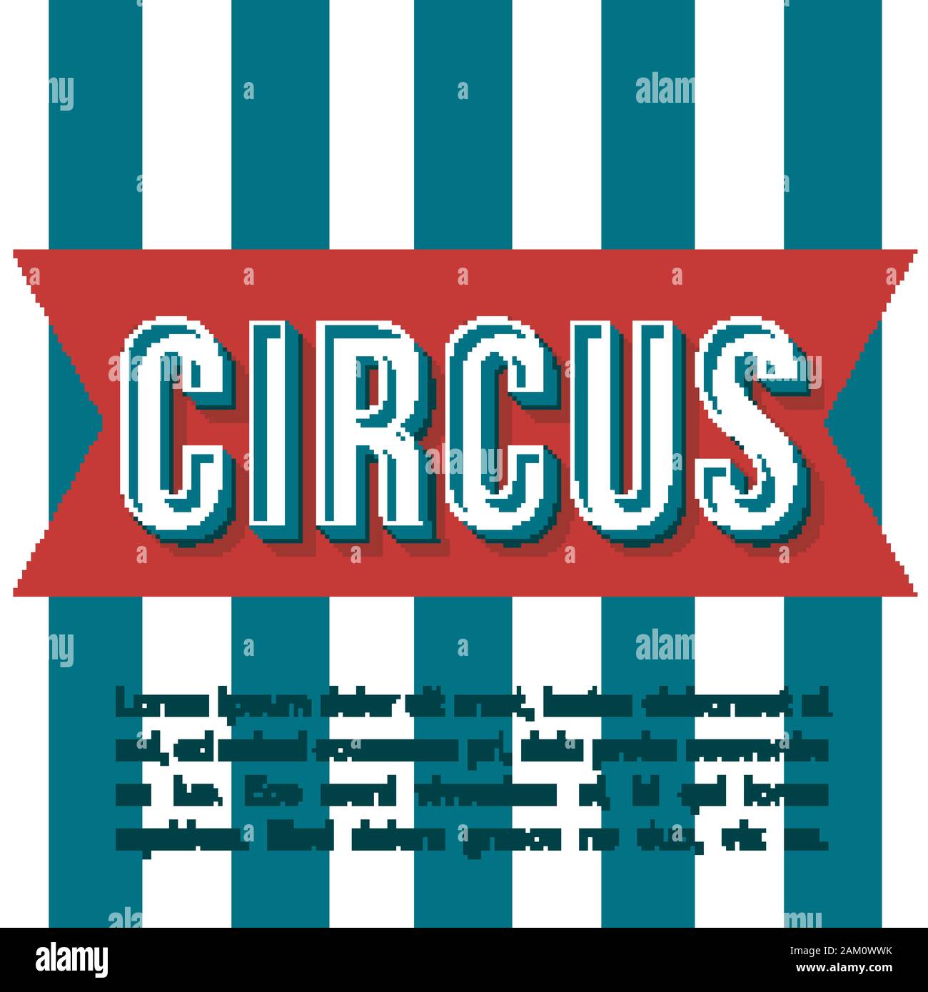 Circus Vintage 3d Vector Lettering Retro Bold Font Pop Art