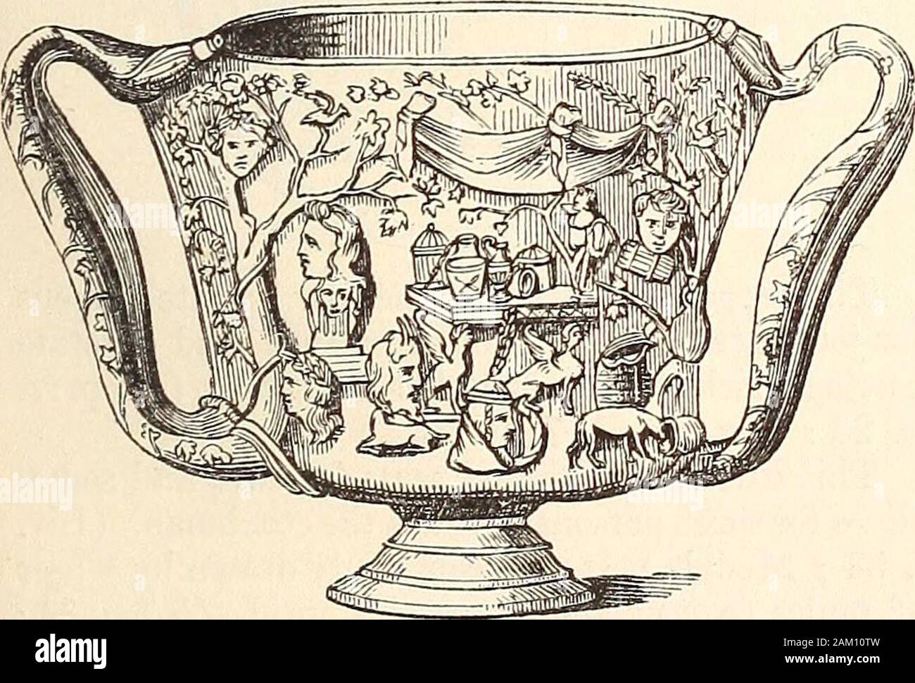 A dictionary of Greek and Roman antiquities.. . spoken of as a place of execution in the followingpassages:—In robore et tenebris exspirare (Liv.xxxviii. 59 ; Sallust, I. c). Robur et saocum (sc.Tarpeium) minitari (Tacit. Ann. iv. 29). So alsowe read of the catenas — et Italum robur. (Hor.Carm. ii. 13. 18.) [R. W.] CARCERES. [Circus.] CARCHESIUM (Kapxfaiov). 1. A beakeror drinking-cup, which was used by the Greeks invery early times, so that one is said to have beengiven by Jupiter to Alcmena on the night of hisvisit to her. (Pherecydes, p. 97—100, ed. Sturtz.)It was slightly contracted in the Stock Photo