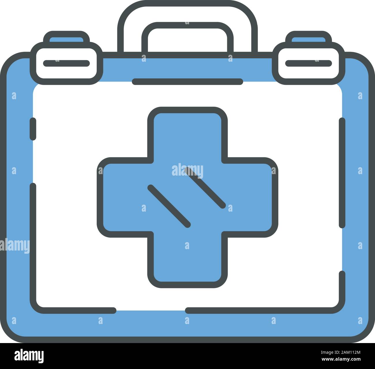 Emergency help color icon. Airplane first aid kit. Medicine bag with  medications. Plane safeness. Safety measures. Aviation service. Aircraft  travel Stock Vector Image & Art - Alamy