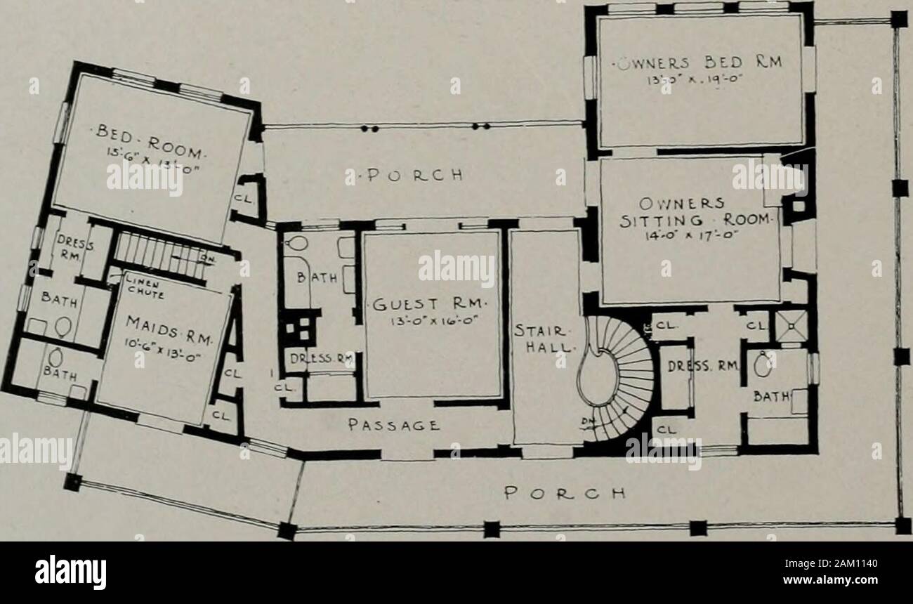 Architect and engineer . n R.5T- F LOOR- ? FLAK-. S L C O N D ? F L OC R. ? ? L A N ? PLANS, RESIDENCE OF JAMES M. IRVINE.ALTADENA. CALIFORNIAH. ROY KELLEY, ARCHITECT THE ARCmrRCT ANC ENGINEER ^ 20 ^ JUNE, NINETEEN THIRTY-FIVE the Pasadena Garden Club contest. Thesegardens were landscaped under the direc-tion of the architect and Florence Yoch andLucille Council, landscape architects. Interior of the house typifies a modifiedand modern use of Georgian tradition.The library and dining room are panelled unit furnaces. Gas heating, which may beaccomplished with several different typesof equipmen Stock Photo