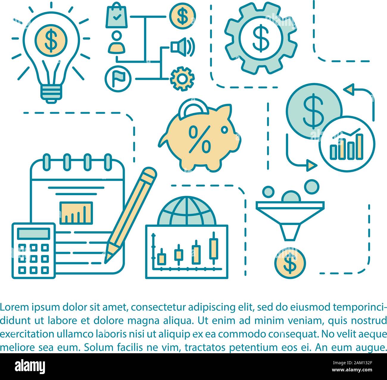 Pricing article page vector template. Brochure, magazine, booklet ...