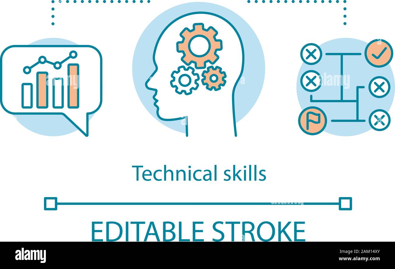 Technical Skills Vector Concept Icon Power Of Knowledge Learning