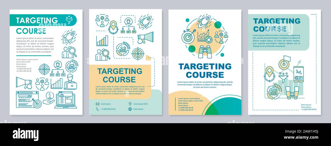 targeting-course-brochure-template-layout-flyer-booklet-leaflet