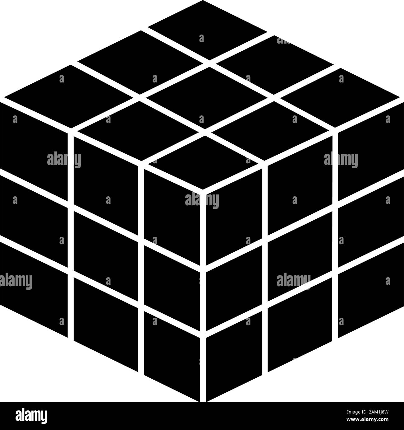 Rubik cube art Black and White Stock Photos & Images - Alamy