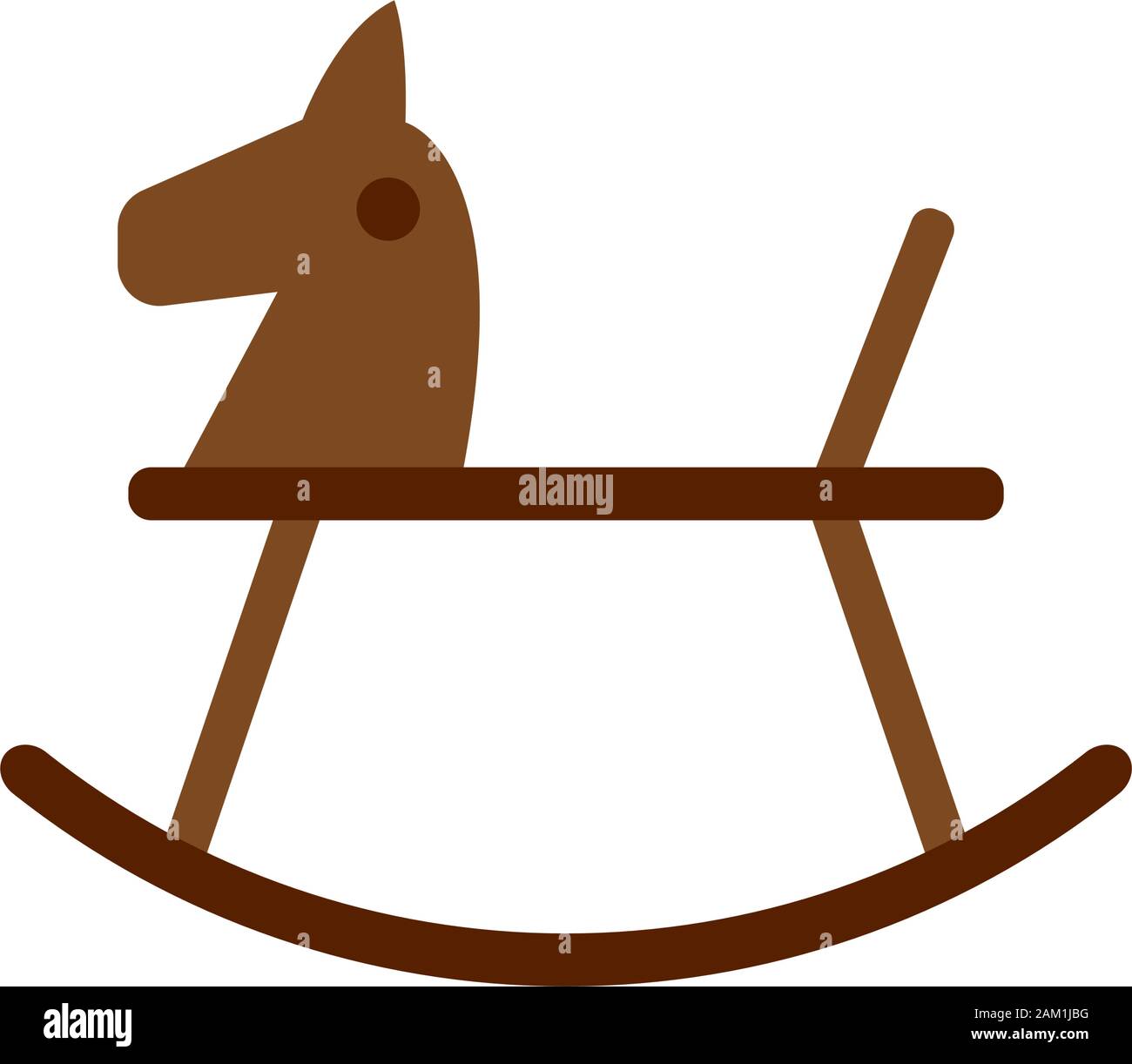 Isolated woodhorse icon. Children toy - Vector illustration design Stock Vector