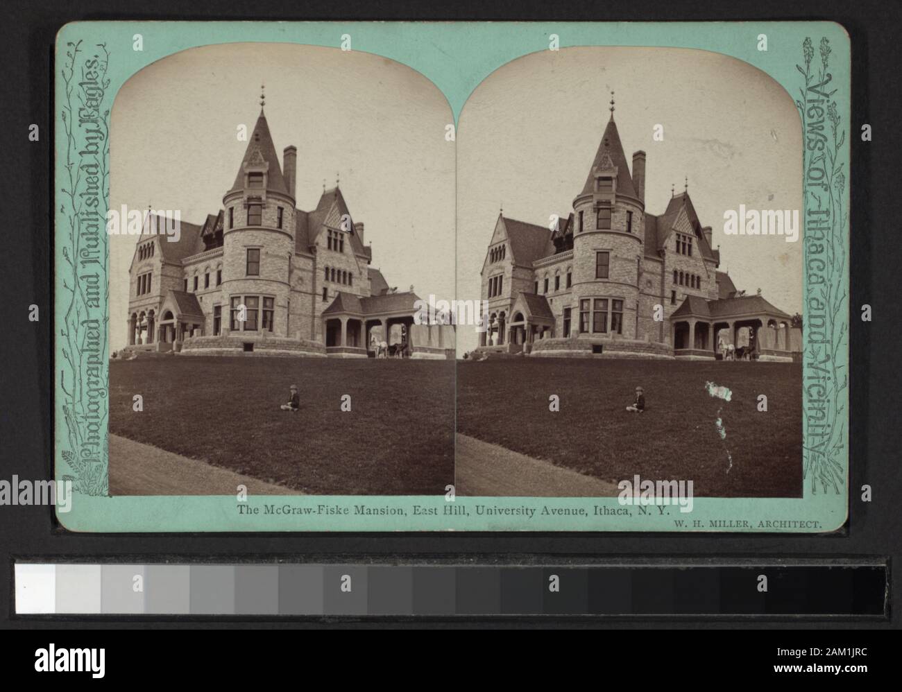 The McGrawFiske Mansion, East Hill, University Avenue, Ithaca, NY (W H Miller, architect