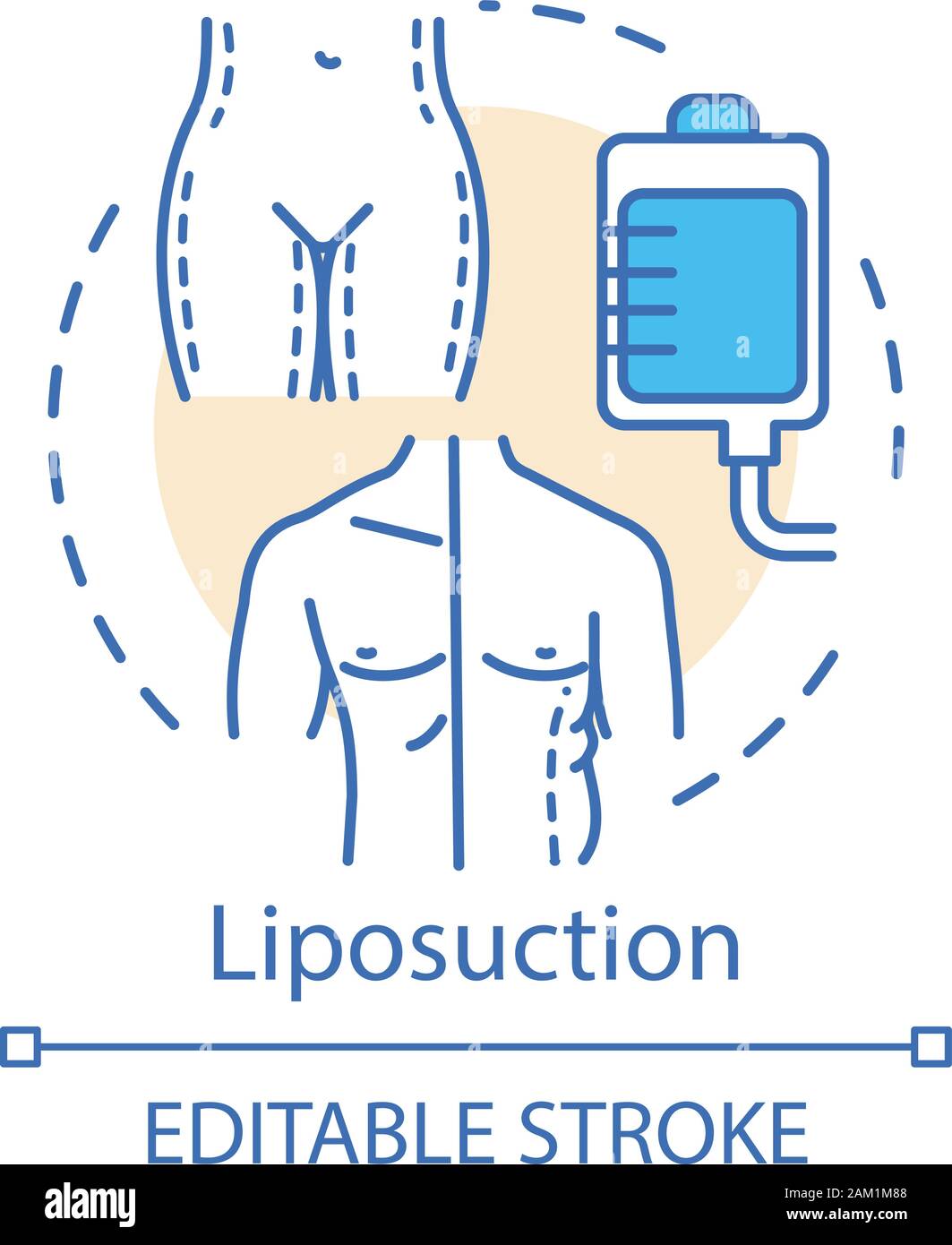 Liposuction concept icon. Fat suction idea thin line illustration. Slim  body silhouette. Plastic surgery procedure. Fat removal. Vector isolated  outli Stock Vector Image & Art - Alamy