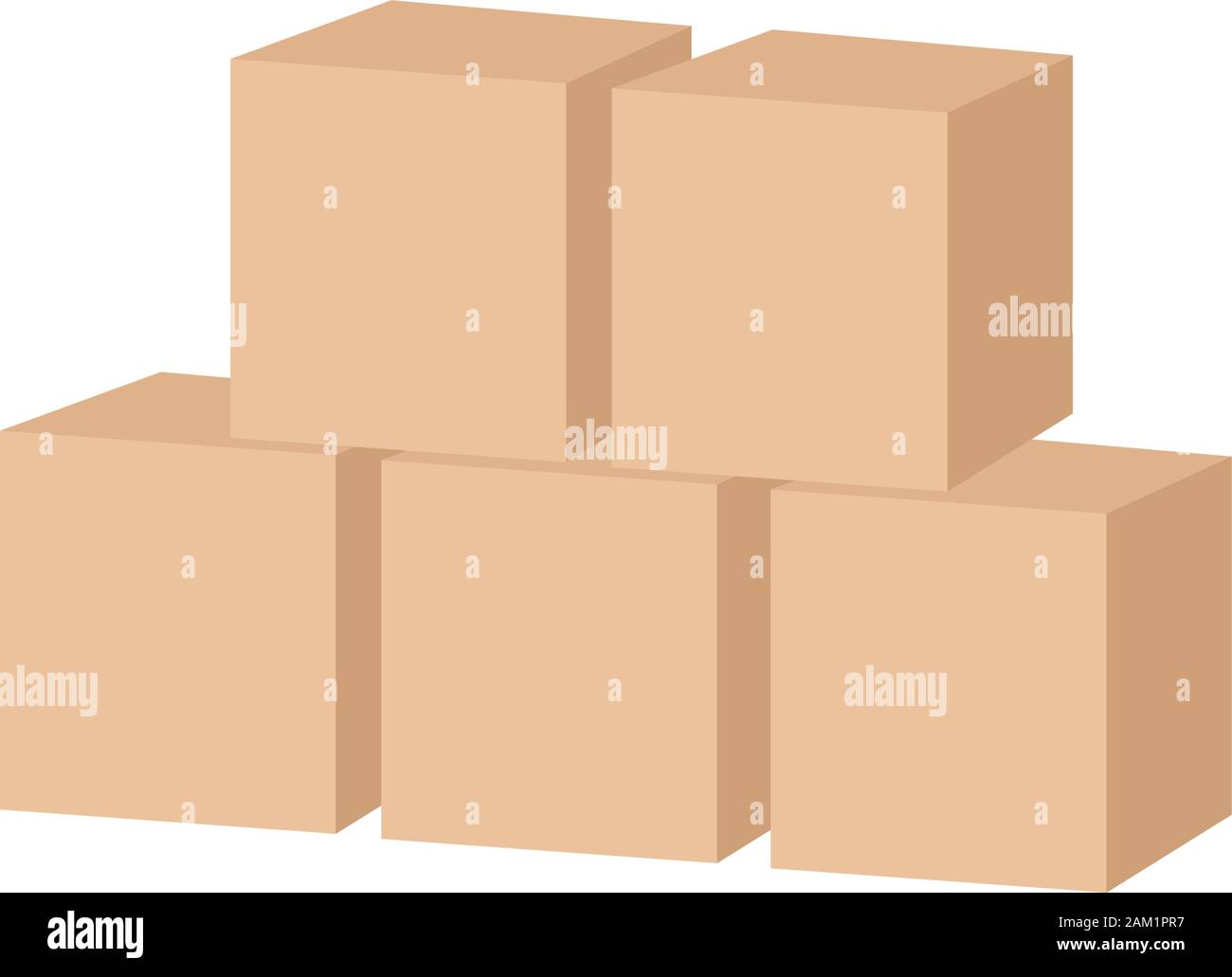 Wooden toy cubes Stock Vector