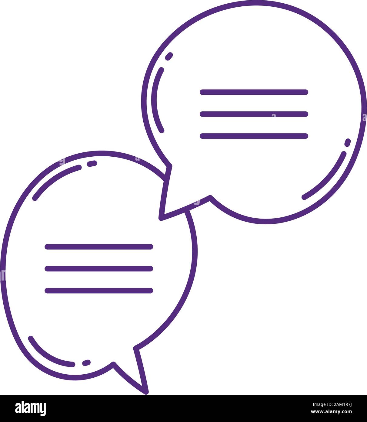 speech bubble dialogue conversation message on white background vector ...