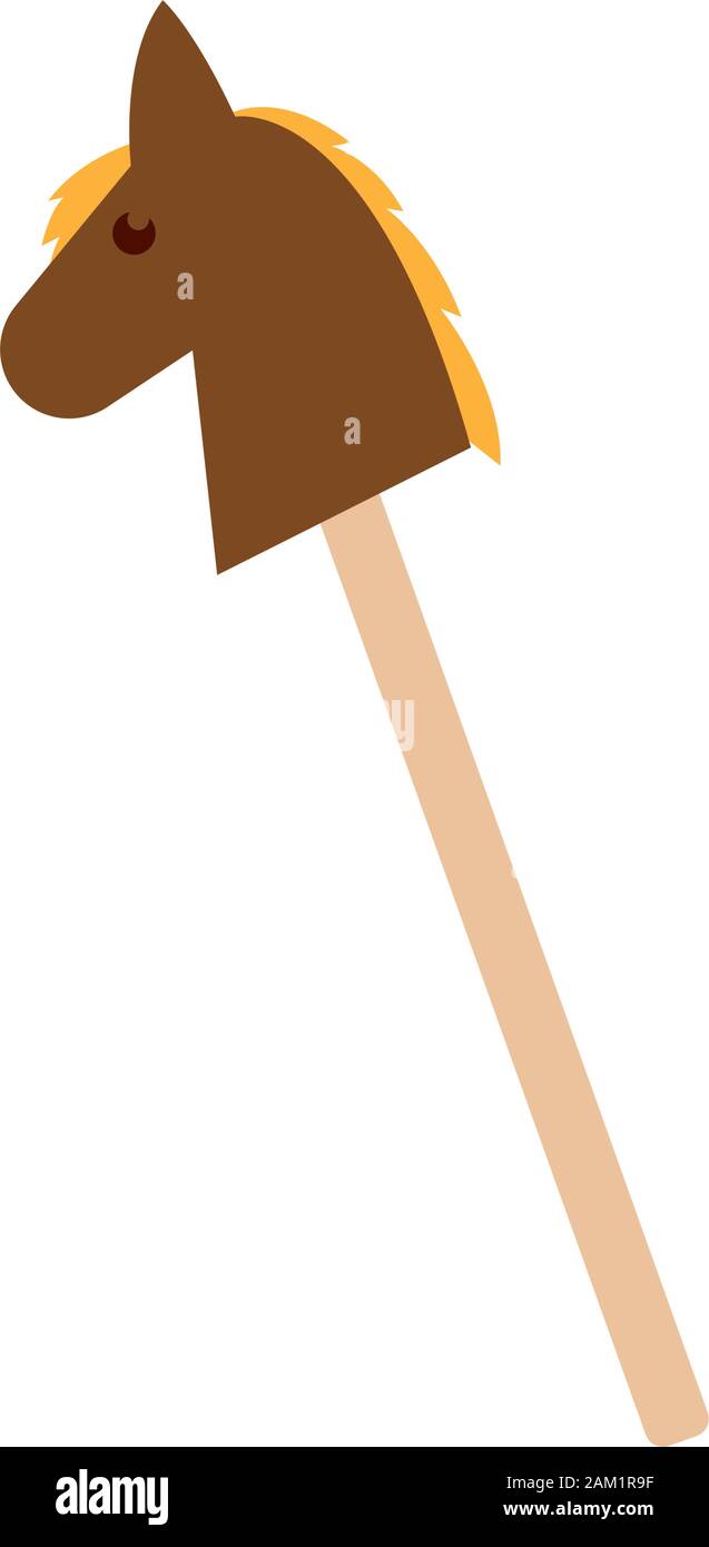 Isolated woodhorse icon Stock Vector