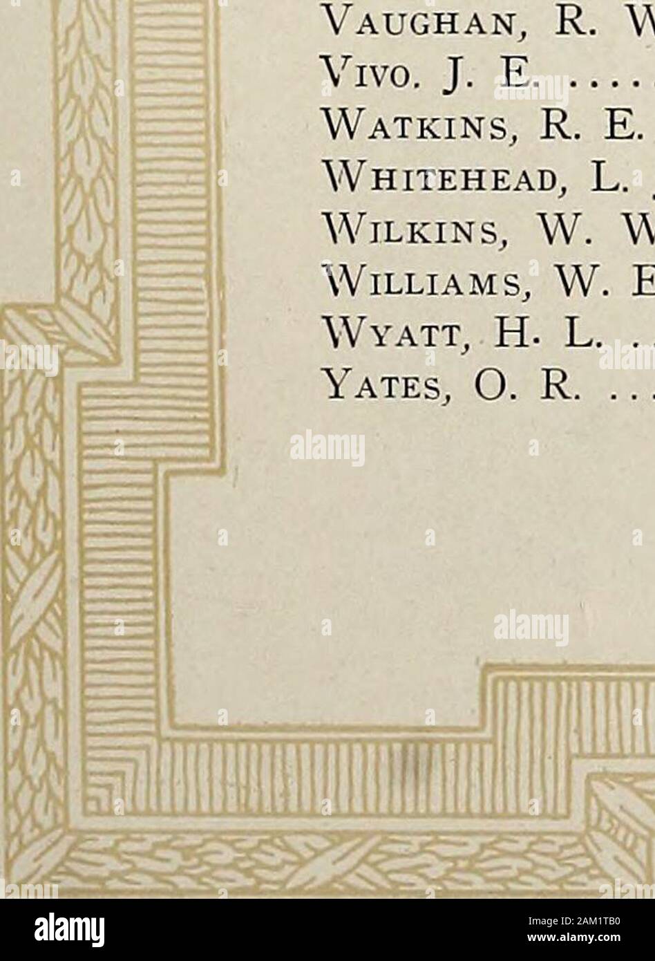 X Ray Nia Nelson William Virginia Otey W M Virginia Parker P G North Carolina Parker W R North Carolina Parson A D Virginia Peery V P Virginia Phillips Charles