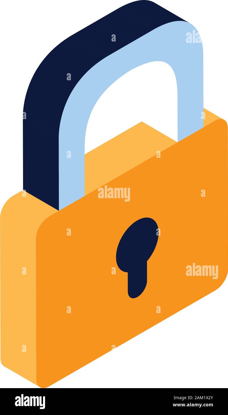 security padlock on white background vector illustration design Stock ...