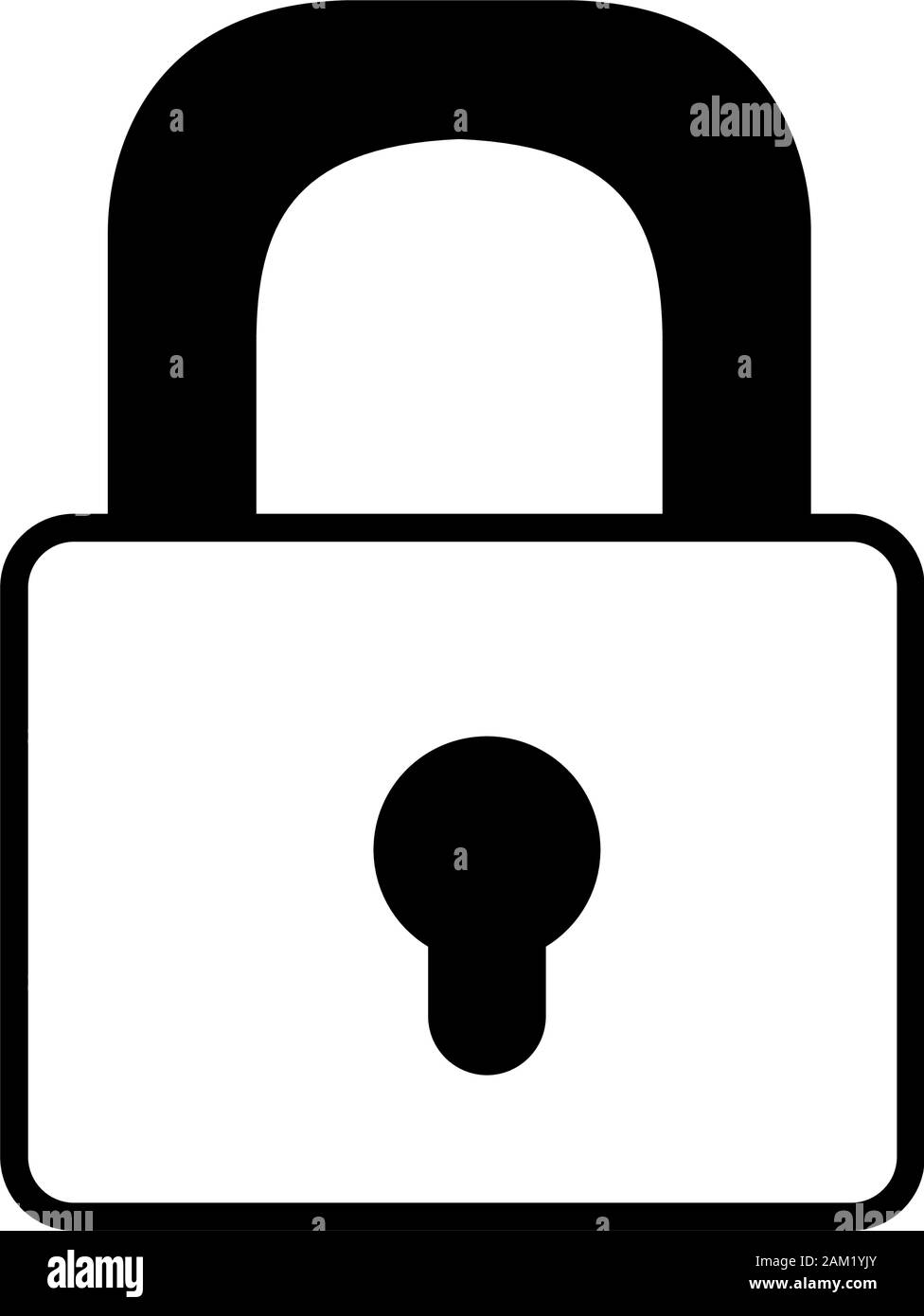 security padlock on white background vector illustration design Stock ...