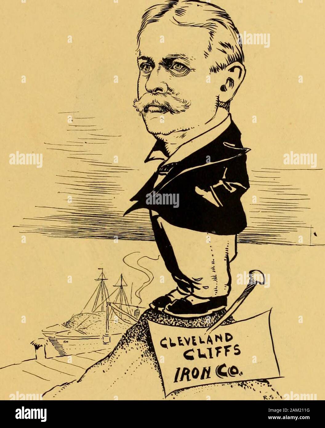 Clevelanders 'as we see 'em;' a gallery of pen sketches in black and white . Thomas H. White President, The White Sewing Machine Company. Jasper H. Sheadle The Cleveland-Cliffs Iron Company 269 Stock Photo