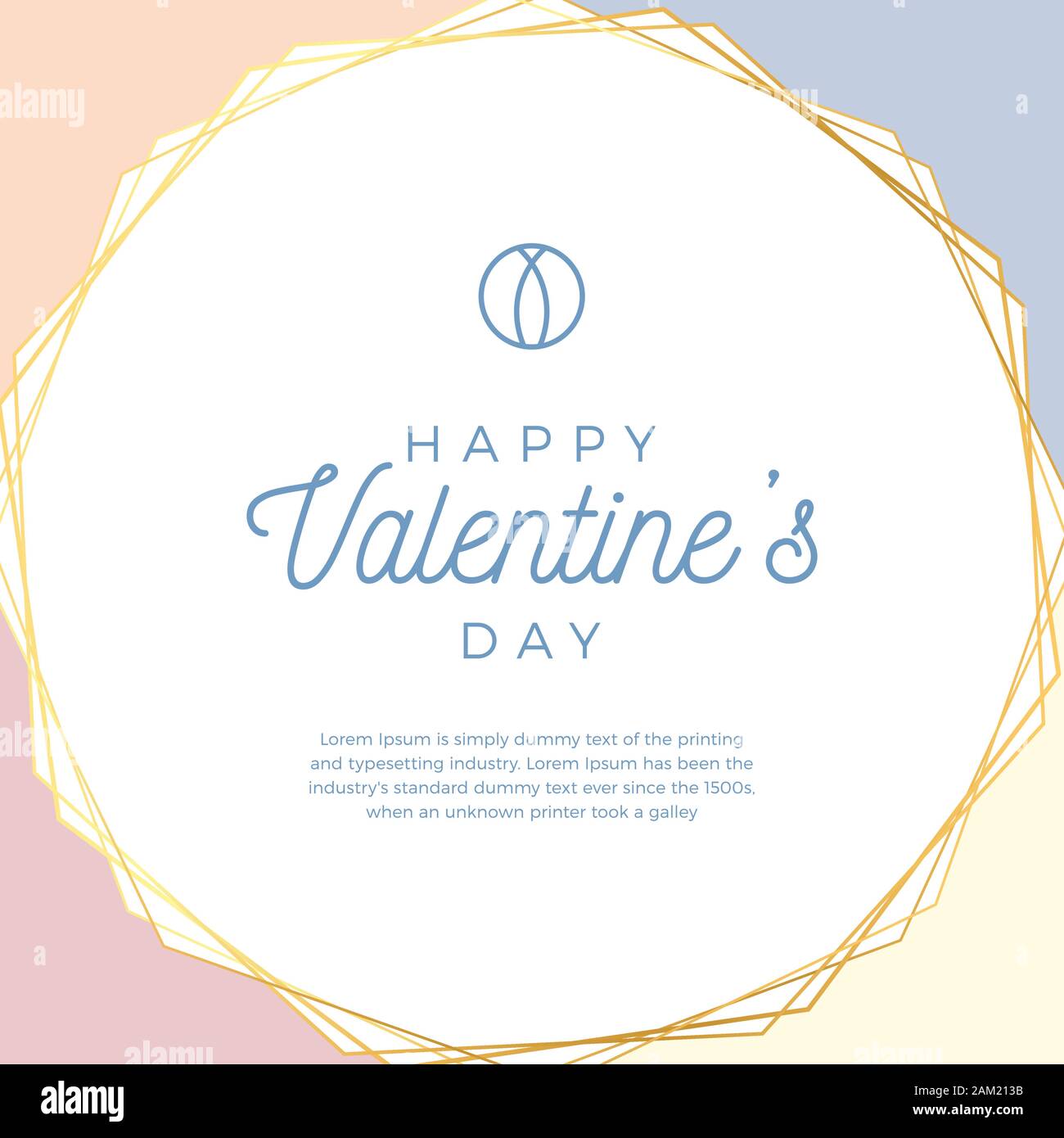 Lovely Gold Outline Frame Or Border For Invitation Stock Vector