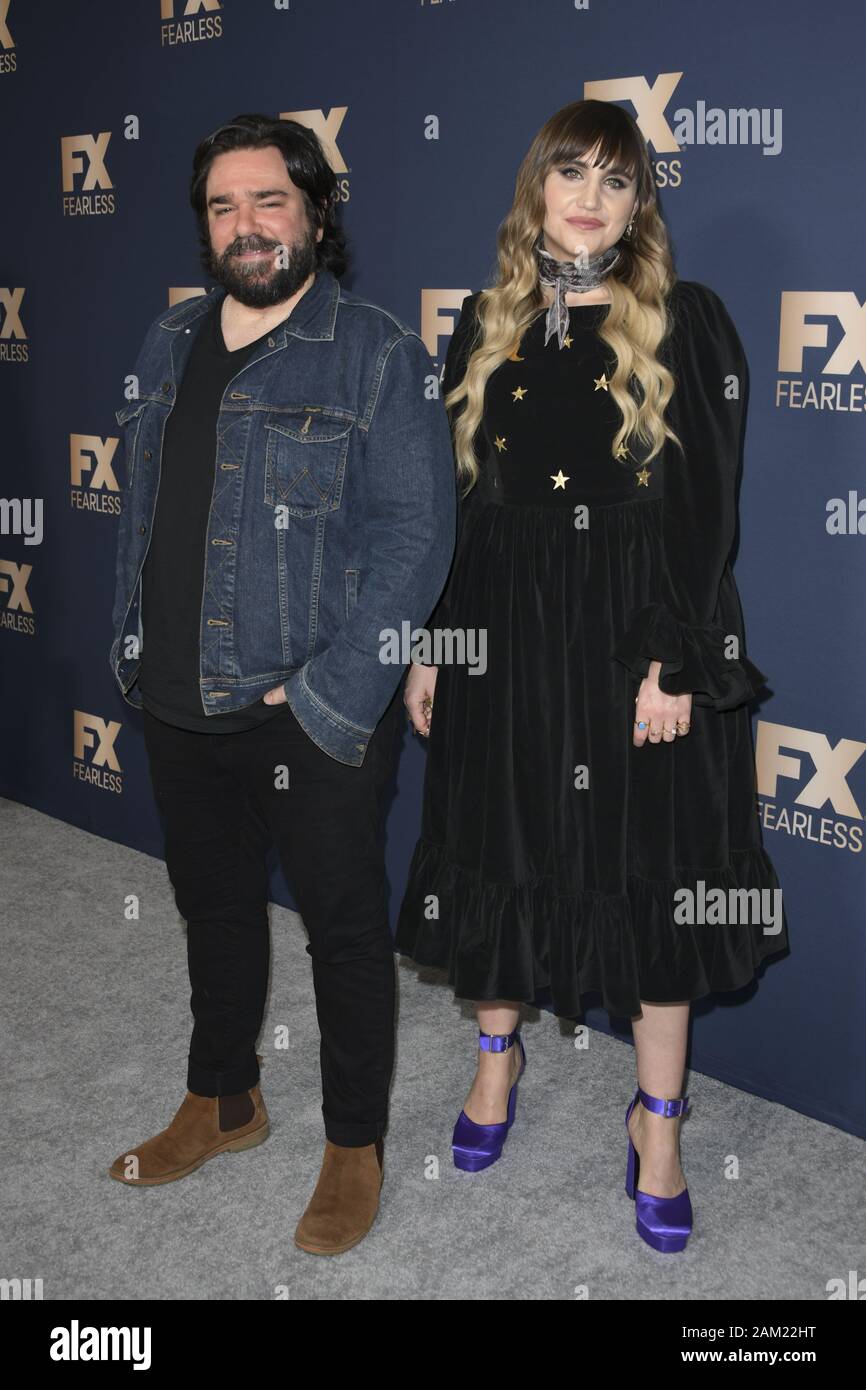 January 9, 2020, Pasadena, California, USA: MATT BERRY (L) and NATASIA