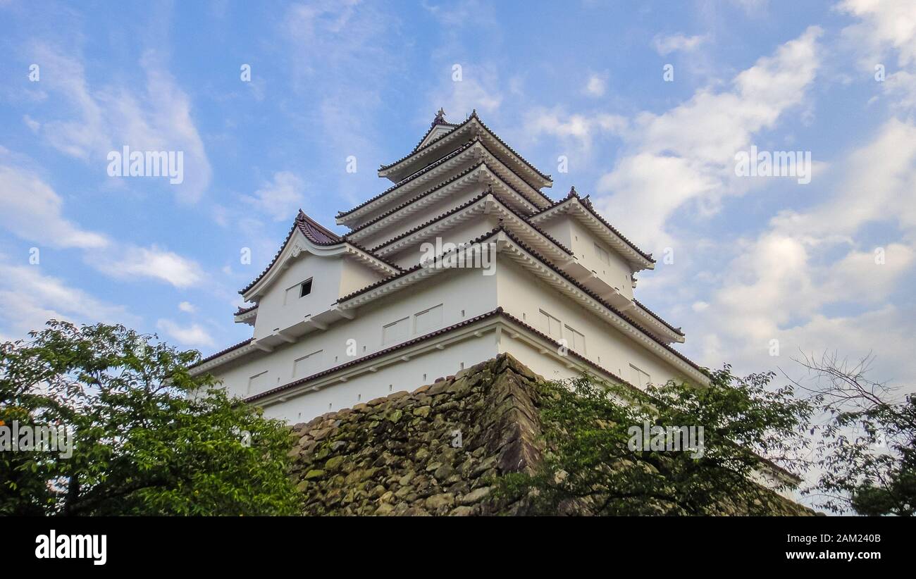 AizuWakamatsu Castle, aka Tsuruga Castle. A concrete replica of a