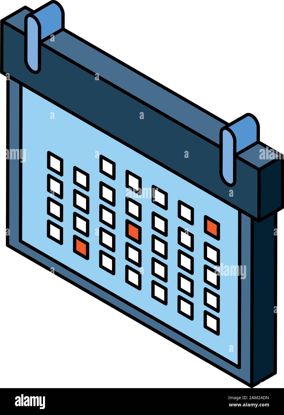 calendar reminder on white background vector illustration design Stock ...
