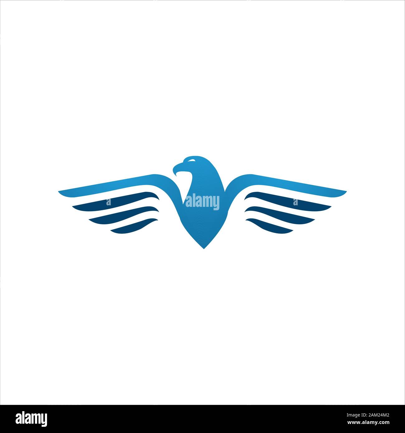 blue hawk falcon eagle vector Logo design icon illustration Template Stock  Vector Image & Art - Alamy