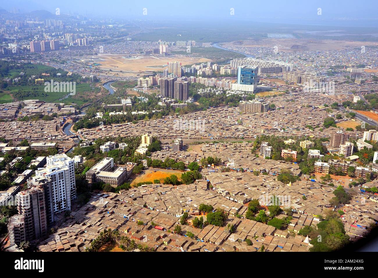 Mumbai Slums Aerial High Resolution Stock Photography and Images - Alamy