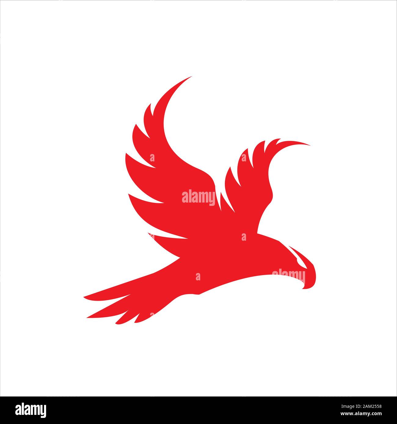 red hawk falcon eagle vector Logo design icon illustration Template Stock  Vector Image & Art - Alamy