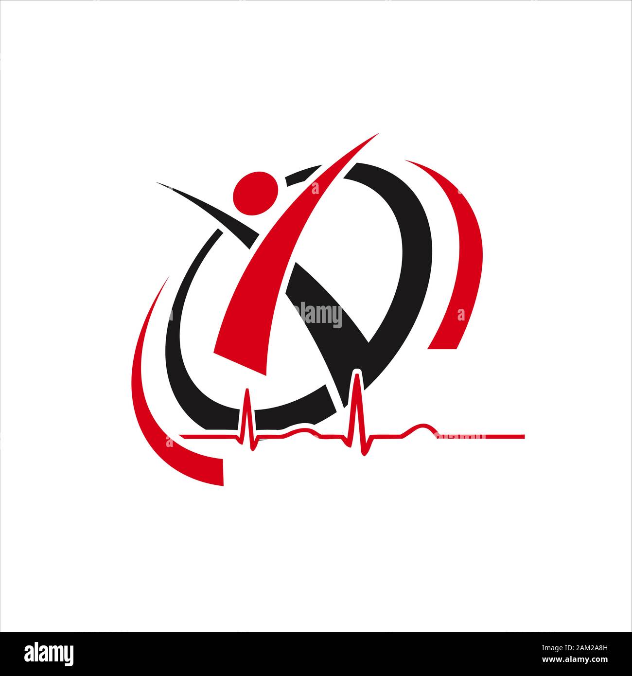 abstract healthy people logo design vector sport elements illustrations ...