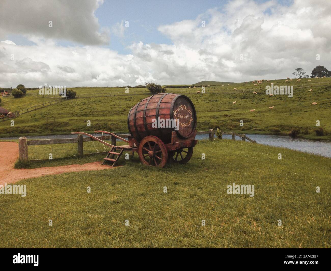Matamata New Zealand December 12th 19 Hobbiton Movie Set The Famous Filming Location Of The Hobbit And Lord Of The Rings Stock Photo Alamy