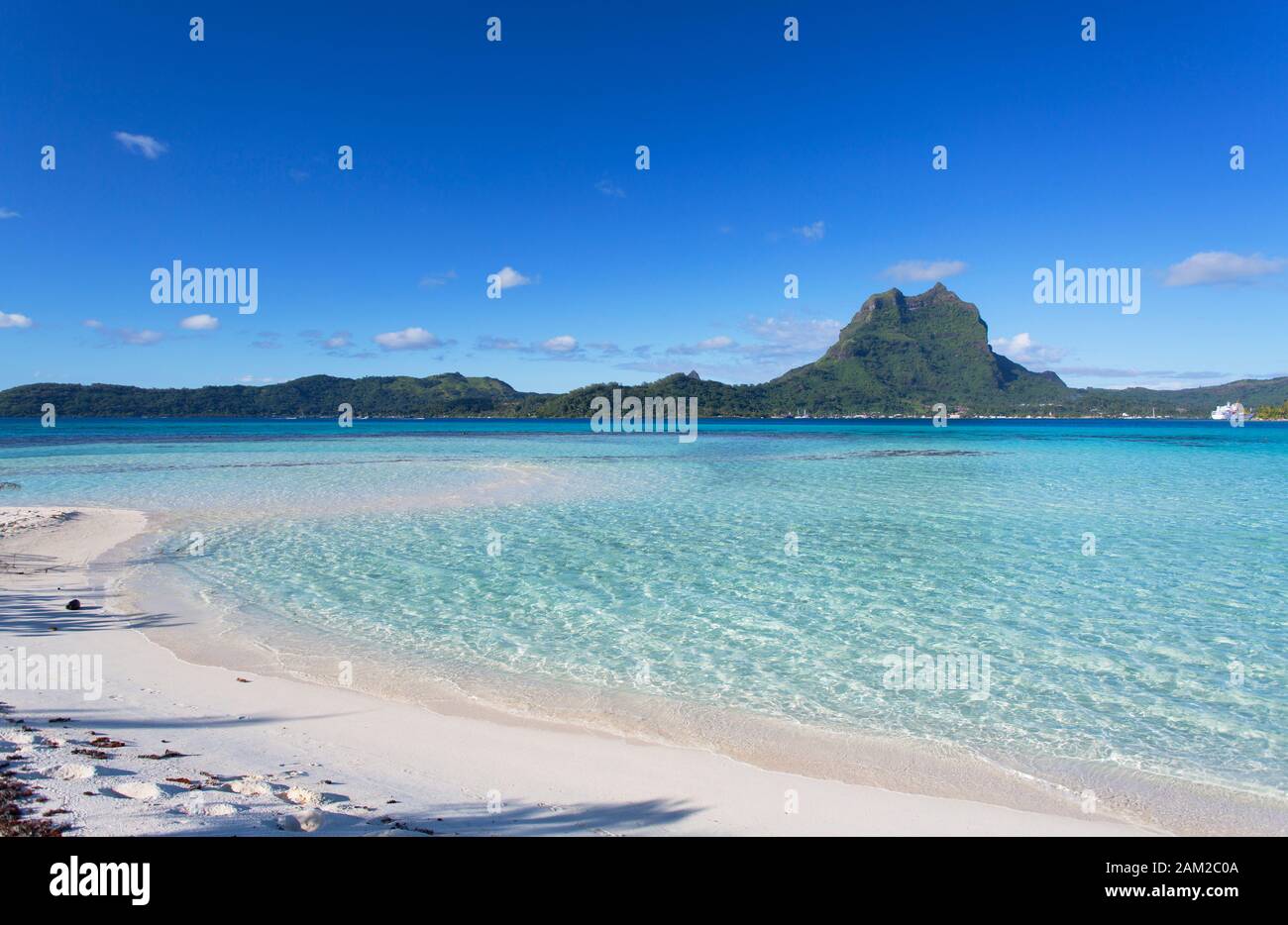 Motu Tapu, Bora Bora, Society Islands, French Polynesia Stock Photo