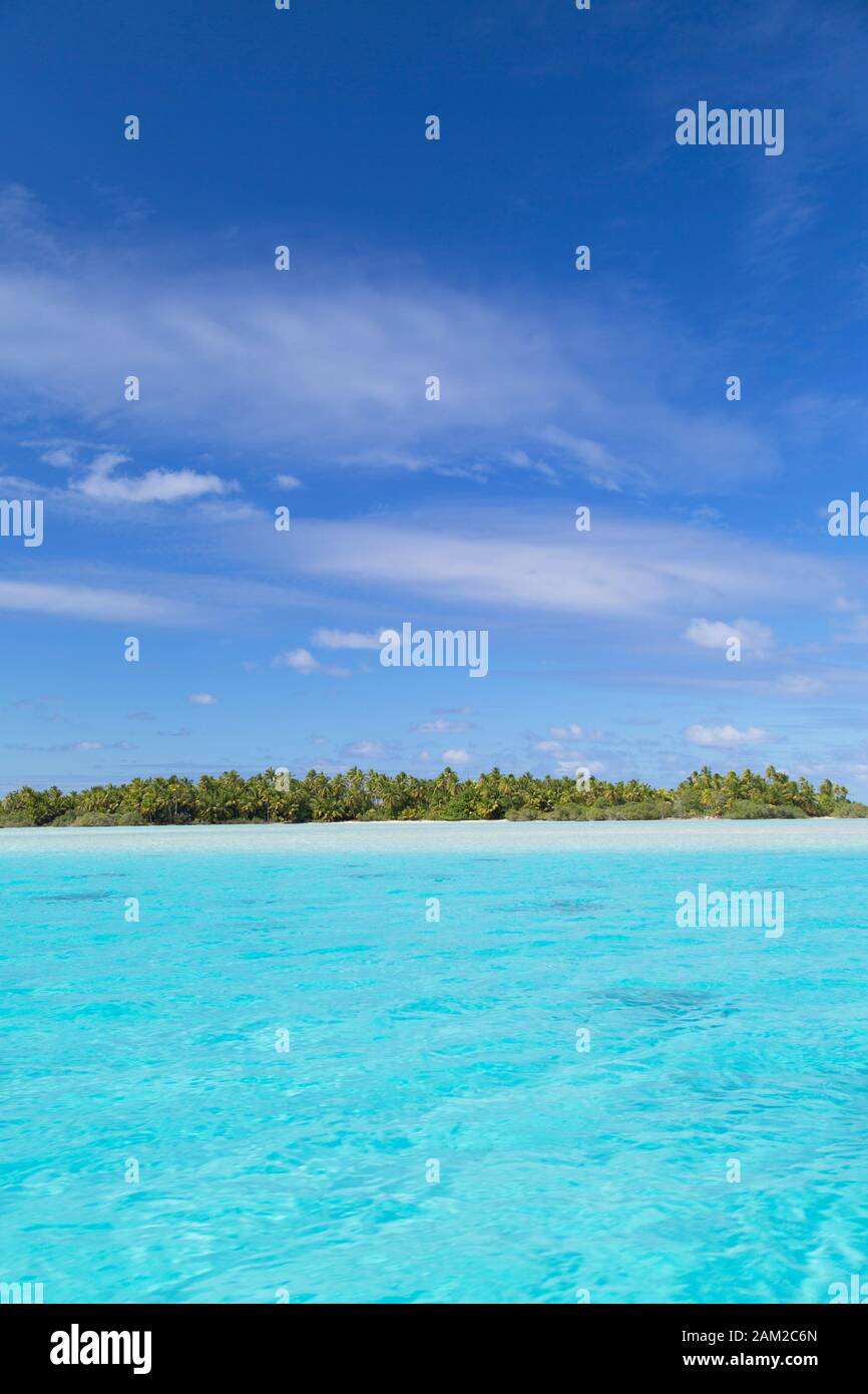 Lagoon at Tetamanu, Fakarava, Tuamotu Islands, French Polynesia Stock Photo