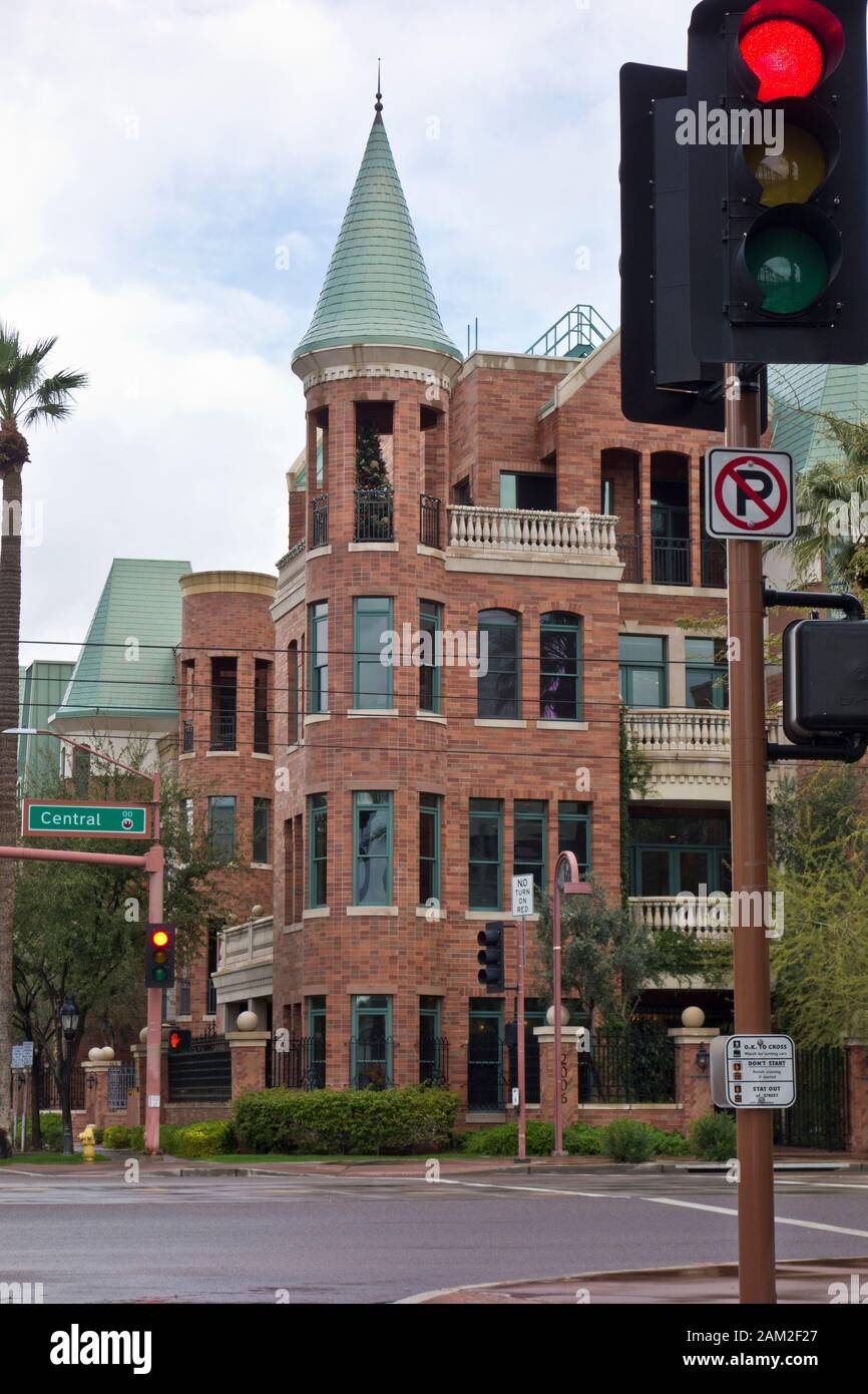 Luxury condos and townhomes in Phoenix, Arizona, USA. "Chateau on