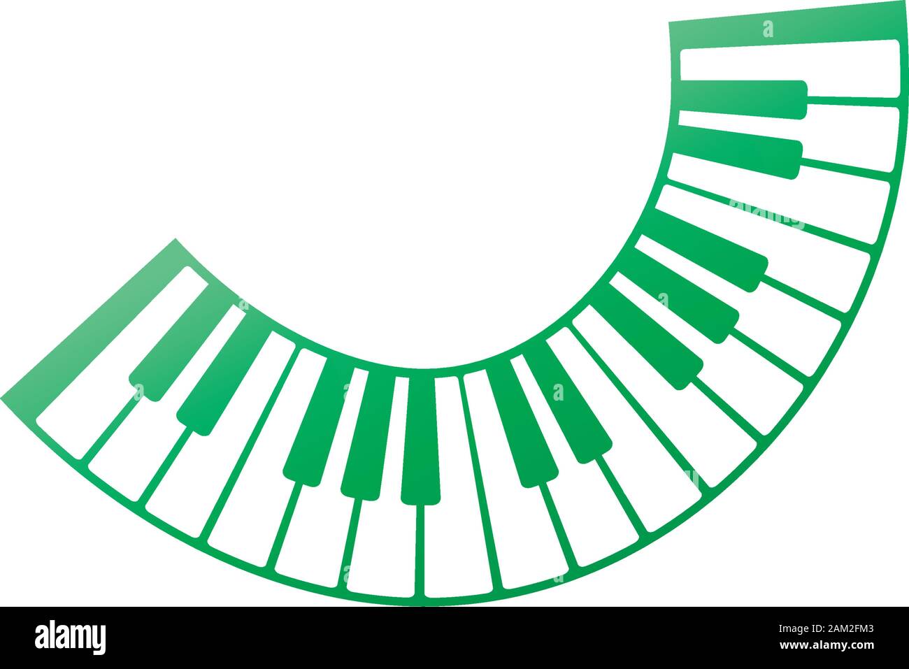 Keyboard piano vector Musical instrument illustration design template