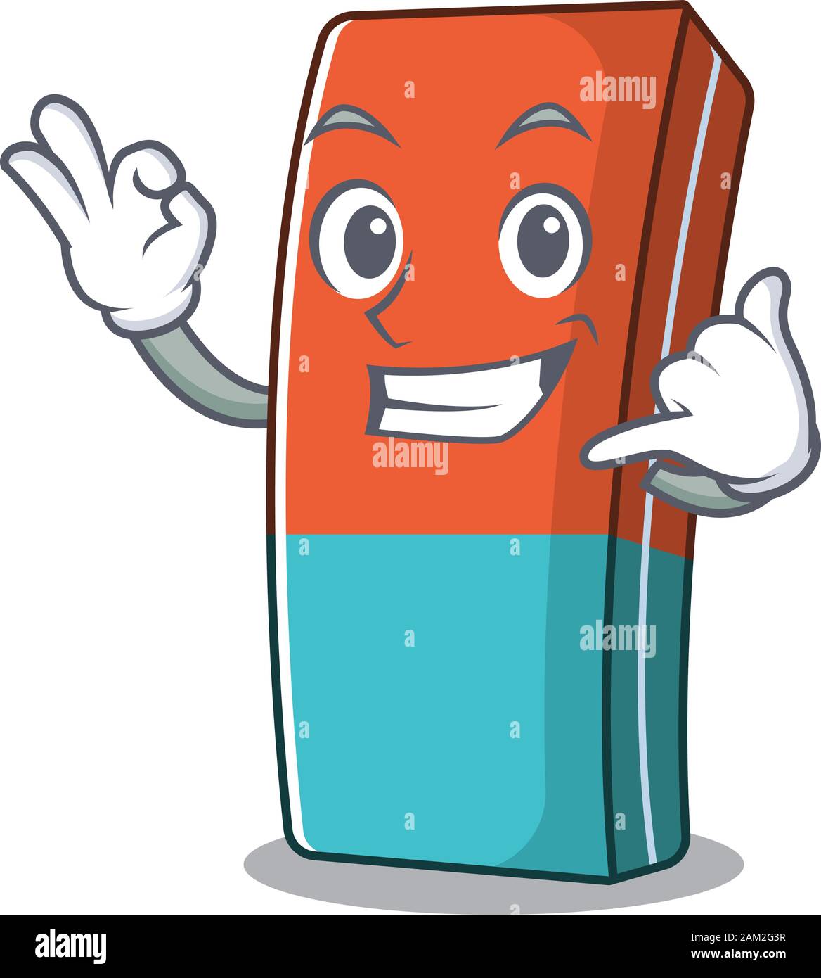Call me funny eraser mascot picture style Stock Vector Image & Art Alamy