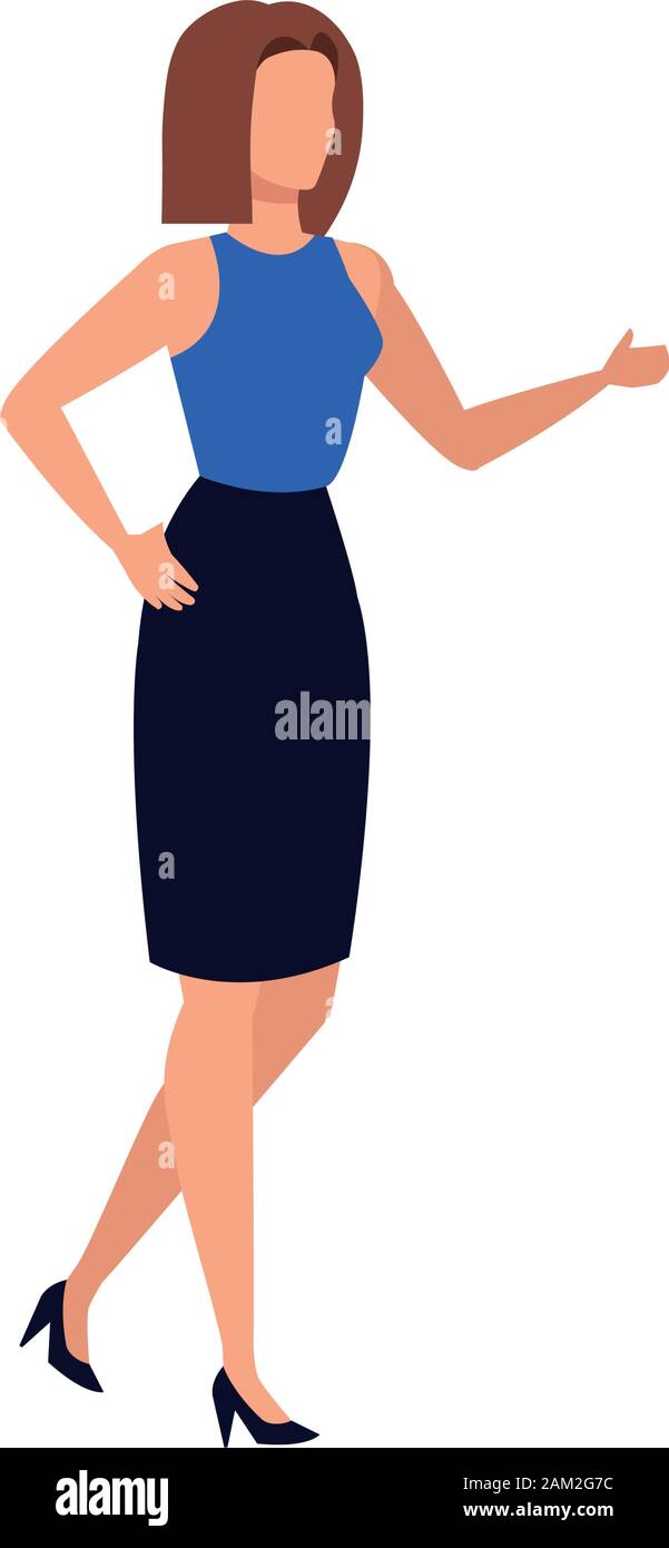 business woman elegant avatar character Stock Vector Image & Art - Alamy